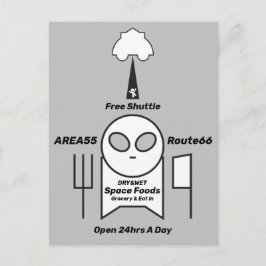 Werbeaktion Weltraumholz Postkarte