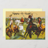 Werbeaktion @ Work Party Yippie Yi Ja Einladung (Vorne/Hinten)