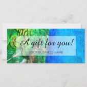 Werbeaktion zum Thema Pfau (Vorderseite)