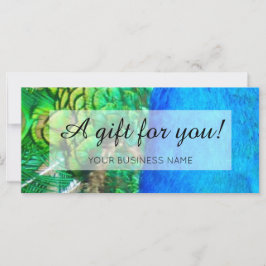 Werbeaktion zum Thema Pfau