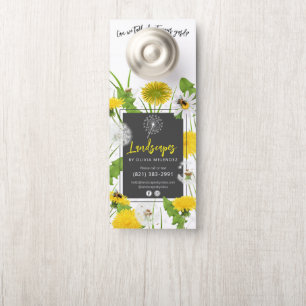 Werbeaktion zur Pflege von natürlichen Rasenfläche Türanhänger