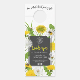 Werbeaktion zur Pflege von natürlichen Rasenfläche Türanhänger