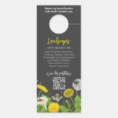 Werbeaktion zur Pflege von natürlichen Rasenfläche Türanhänger (Rückseite)