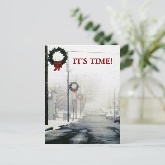 Werbeaktionen der Wintersaison Erinnerung PC Postkarte (Stehend Vorderseite)