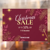 Werbeaktionen für Red Christmas Sales Fensteraufkleber (Blatt 2)