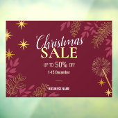 Werbeaktionen für Red Christmas Sales Fensteraufkleber (Blatt 3)