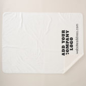 Werbeaktionen für Unternehmen hinzufügen Sherpadecke (Vorderseite (Horizontal))