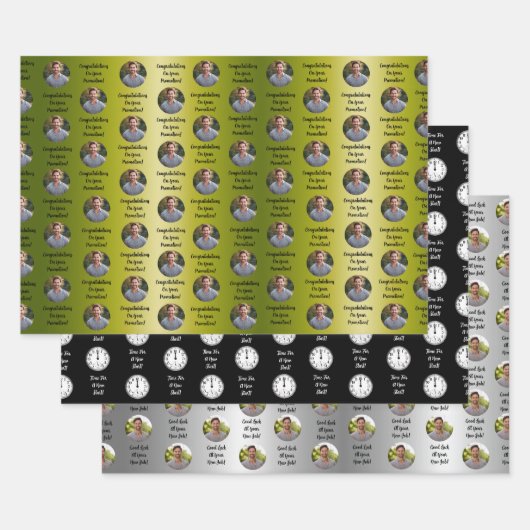 Werbeaktions-Gratulations-Custom-Nachricht Geschen Geschenkpapier Set (Set)