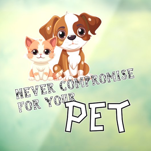 Werbeangebot für Haustiergeschäfte Fensteraufkleber (Blatt 3)