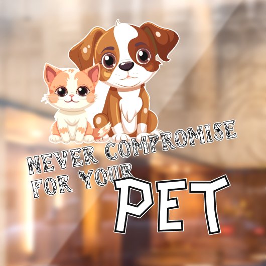 Werbeangebot für Haustiergeschäfte Fensteraufkleber (Blatt 2)