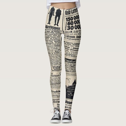 Werbeanzeigen für antike deutsche Zeitungen 1917 Leggings (Vorderseite)