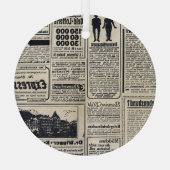 Werbeanzeigen für antike deutsche Zeitungen 1917 Ornament Aus Glas (Rückseite)