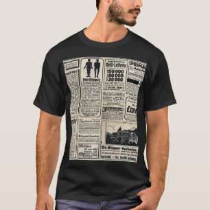 Werbeanzeigen für antike deutsche Zeitungen 1917 T-Shirt
