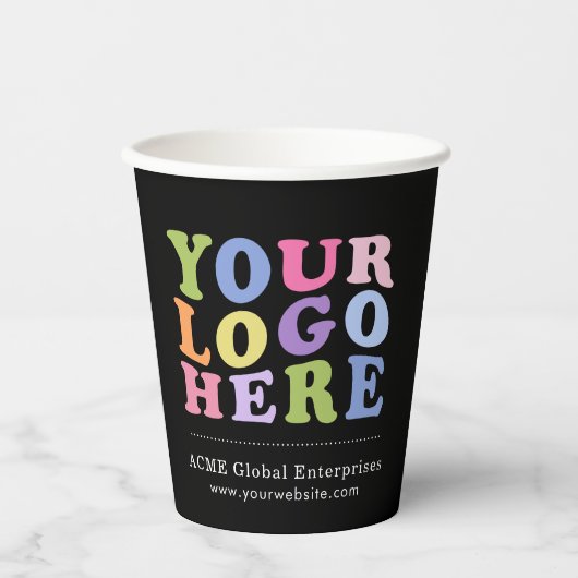 Werbeartikel auf keinen Fall, das Logo-Papier hinz Pappbecher (Vorderseite)