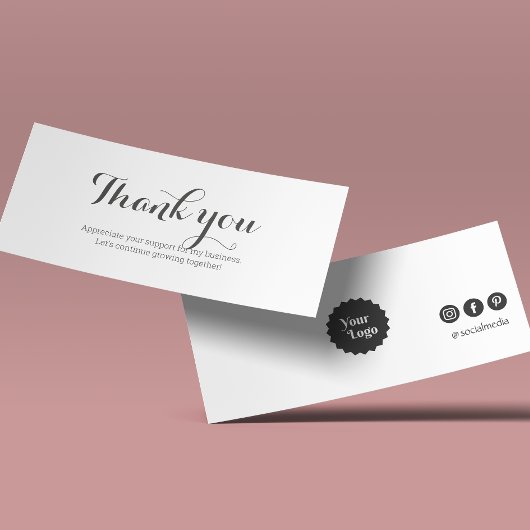 Werbeartikel danken Ihnen Schwarz und Weiß