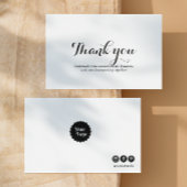 Werbeartikel danken Ihnen Schwarz und Weiß Visitenkarte