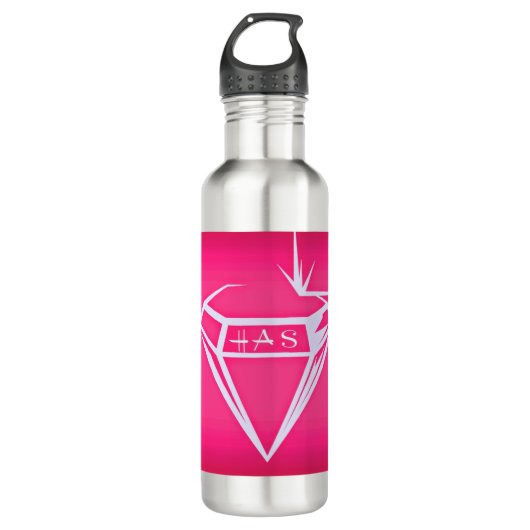 Werbeartikel für kleine Unternehmen HASLogo Edelstahlflasche (Vorderseite)