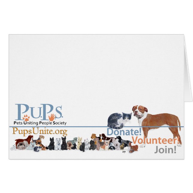 Werbeartikel für PUPs-Logos (Vorderseite (Horizontal))