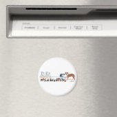 Werbeartikel für PUPs-Logos Magnet (In Situ (Geschirrspüler))