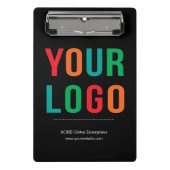 Werbeartikel: kein Minimum, Logo-Zwischenablage Mini Klemmbrett (Vorderseite)