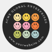 Werbeartikel Mindestens kein Logo hinzufügen Runder Aufkleber (Vorderseite)