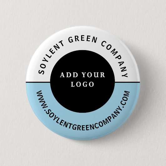 Werbeartikel mit individuellem Firmenlogo Button (Vorderseite)