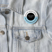 Werbeartikel mit individuellem Firmenlogo Button (Beispiel)