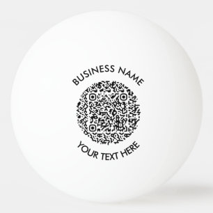 Werbeartikel mit QR Code Scan Logo Einfach Tischtennisball