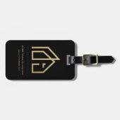 Werbeartikel Modernes Logo für Real-Anwesen Gepäckanhänger (Vorderseite horizontal)