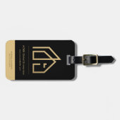 Werbeartikel Modernes Logo für Real-Anwesen Gepäckanhänger (Vorderseite horizontal)