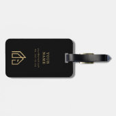 Werbeartikel Modernes Logo für Real-Anwesen Gepäckanhänger (Rückseite horizontal)