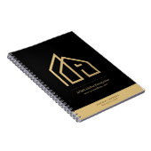 Werbeartikel Modernes Logo für Real Anwesen Notizblock (Rechte Seite)