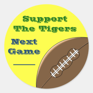 Werbeaufkleber für Fußball-Team Runder Aufkleber