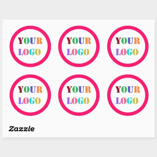 Werbeaufkleber für kundenspezifische Firmenlogo Runder Aufkleber (Blatt)