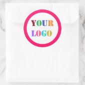Werbeaufkleber für kundenspezifische Firmenlogo Runder Aufkleber (Tasche)