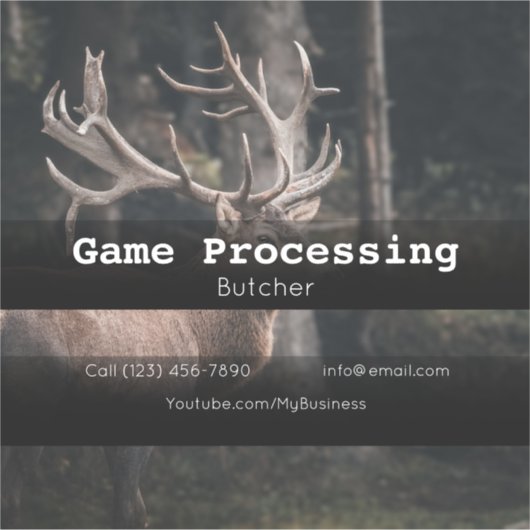 Werbeaufkleber für Wildtiere Aufkleber (Vorderseite)