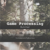 Werbeaufkleber für Wildtiere Aufkleber (Vorderseite)