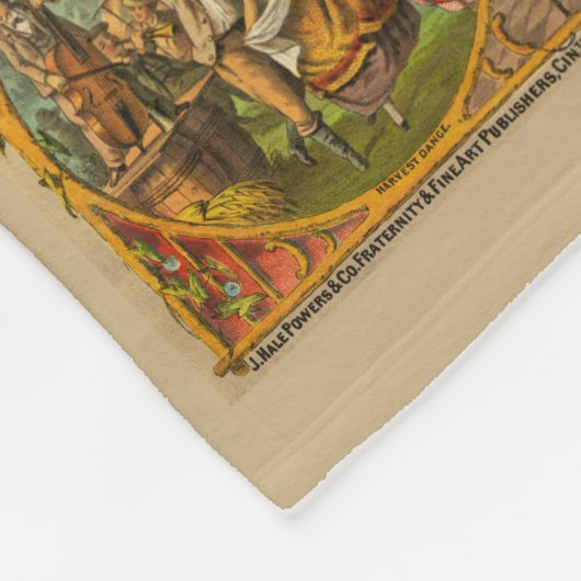 Werbeausdruck für Grange-Mitglieder Fleecedecke (Ecke)