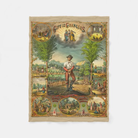 Werbeausdruck für Grange-Mitglieder Fleecedecke (Vorderseite)