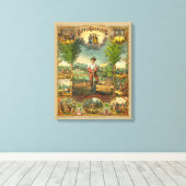 Werbeausdruck für Grange-Mitglieder Leinwanddruck (Insitu (Holzboden))