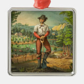 Werbeausdruck für Grange-Mitglieder Ornament Aus Metall (Vorne)