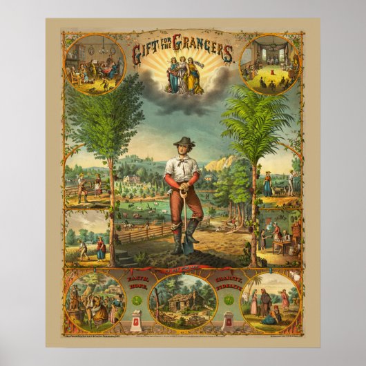 Werbeausdruck für Grange-Mitglieder Poster (Vorne)