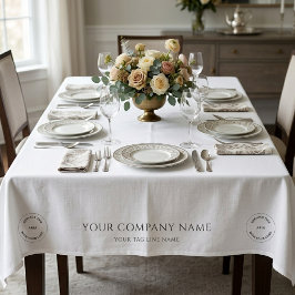 Werbeausstellung für Unternehmen mit individuellem Tischdecke