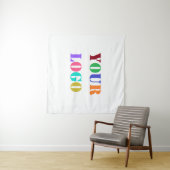 Werbebänder für kundenspezifische Firmenlogos Wandteppich (Beispiel (Horizontal))