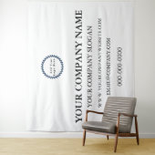 Werbebänder für kundenspezifische Firmenlogos Wandteppich (Beispiel)