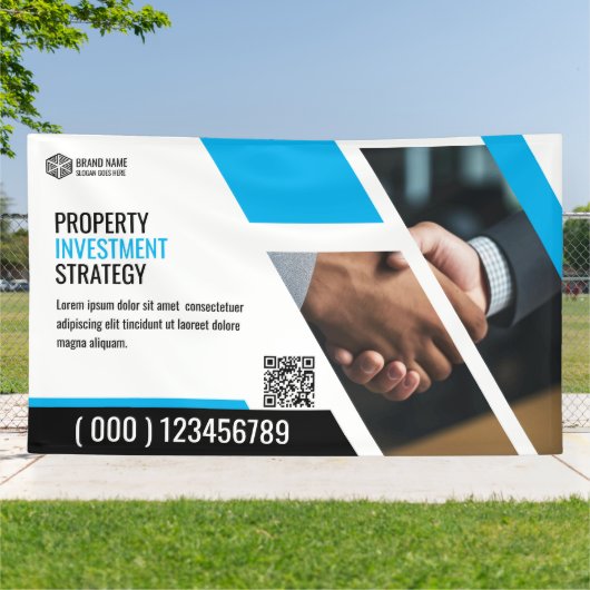 Werbebanner Blue Template Banner (Außenbereich)