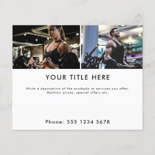 Werbebanner Fitness Athlete 2 Foto Banner & Text Flyer