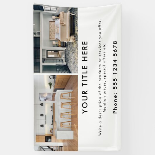 Werbebanner für Business 2-Foto Banner (Vertikal)