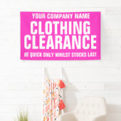 Werbebanner für den Einzelhandel Banner (Insitu)