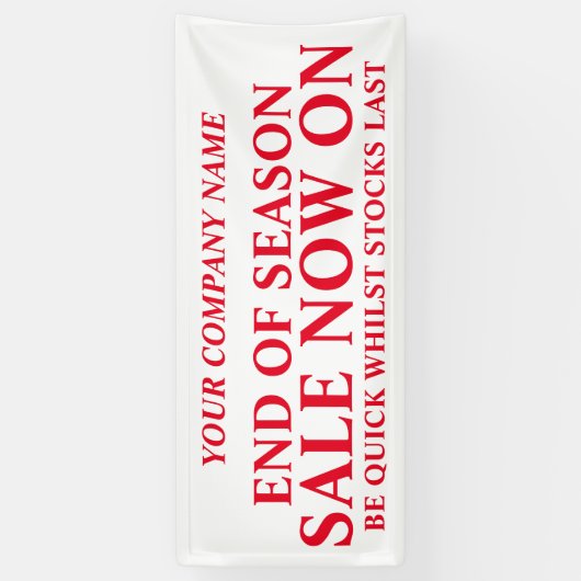 Werbebanner für den Einzelhandel Banner (Vertikal)